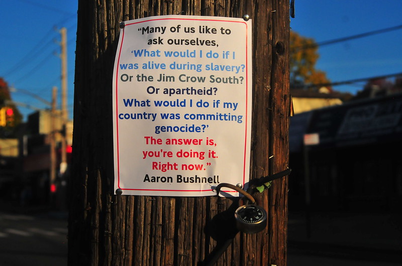 "Many of us like to ask
ourselves, 'What would I do if I was alive during slavery?
Or the Jim Crow South? Or apartheid? What would I do if my
country was committing genocide?' The answer is, you're
doing it. Right now." - Aaron Bushnell "Many
of us like to ask ourselves, 'What would I do if I was alive
during slavery? Or the Jim Crow South? Or apartheid? What
would I do if my country was committing genocide?' The
answer is, you're doing it. Right now." - Aaron
Bushnell